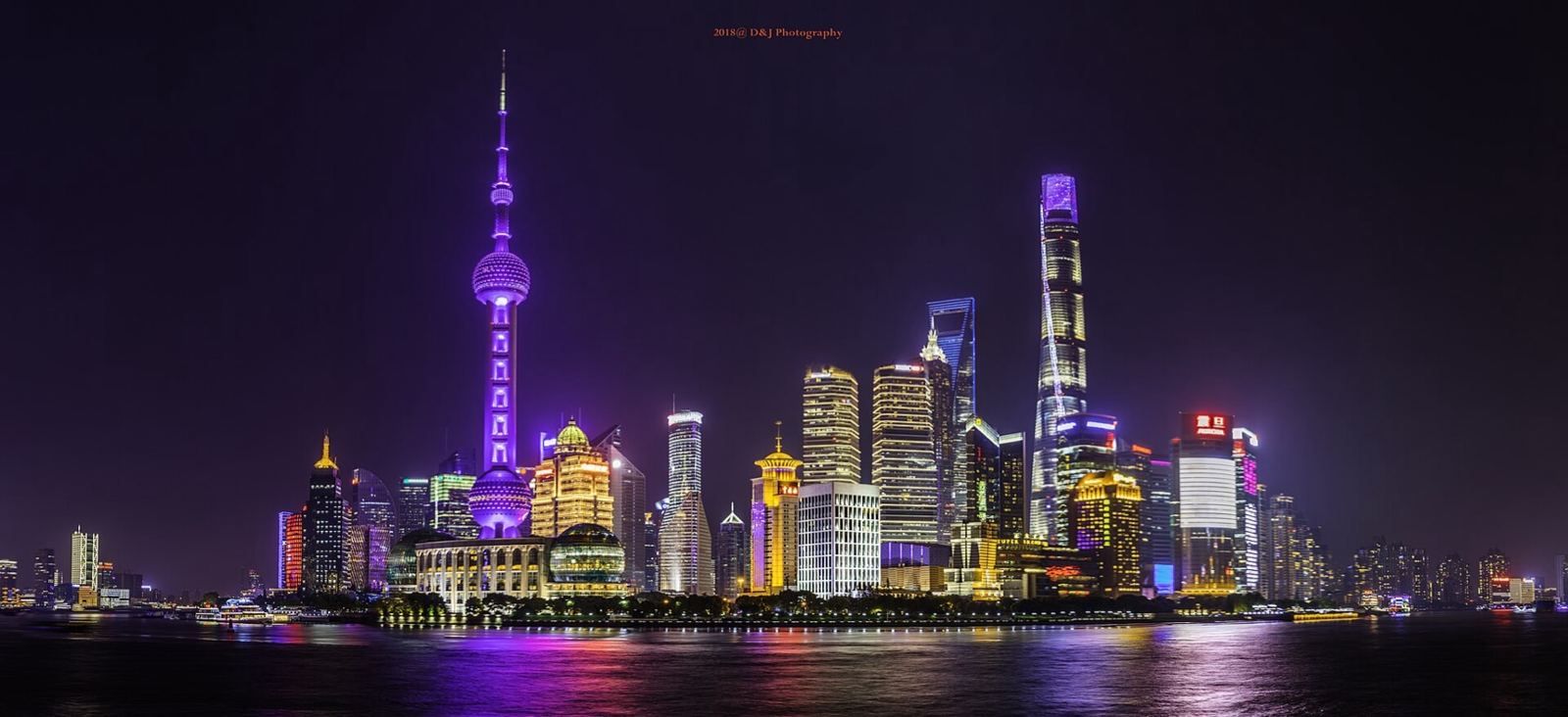 Shanghai, Art-deco Bund, plane-tree lanes, the skyline across the river